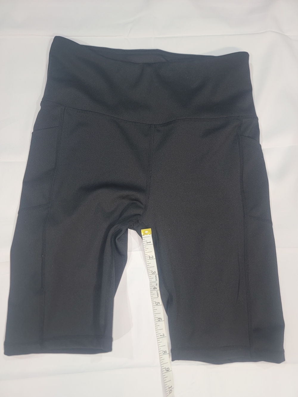 High-Waist Black Women’s Active Shorts